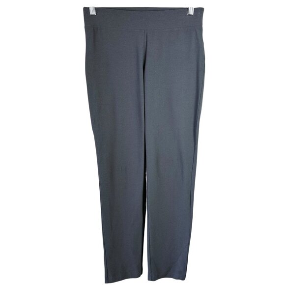 Eileen Fisher Pants - Eileen Fisher Slate Gray Viscose Knit Stretch Pants Straight Leg Size PP